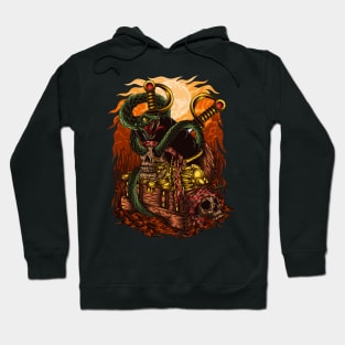 pirate skull head Hoodie